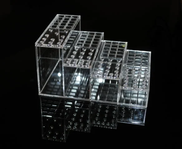 Point of purchase acrylic display cut with laser machine
