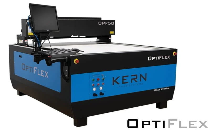 Kern OptiFlex wide format laser gantry engineered for industrial automation