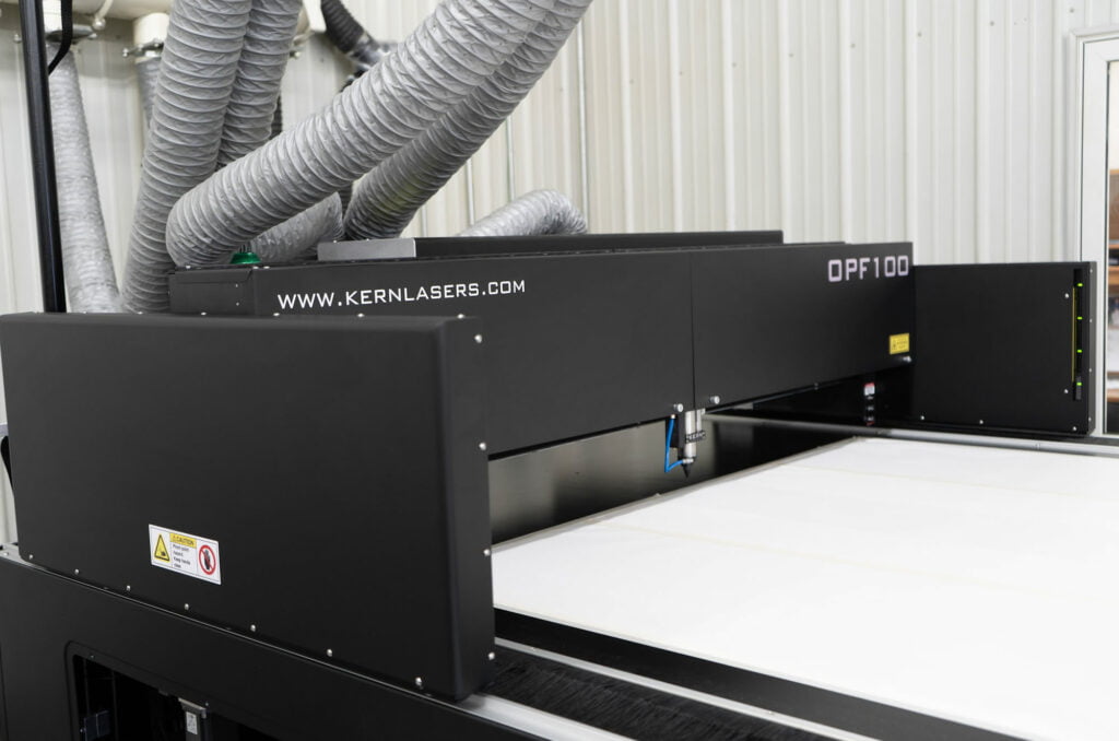 Kern Laser Systems safety bumper and optical protection assembly