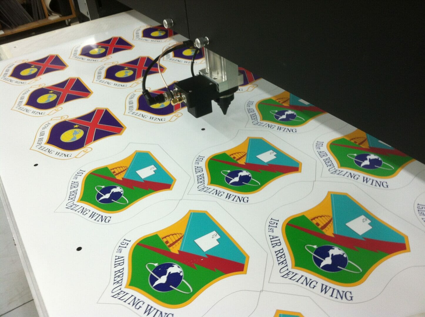 K-Vision optical camera registration assembly scanning printed registration mark