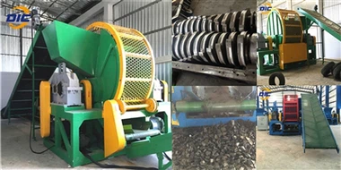Double Shaft Tire Shredder Machine